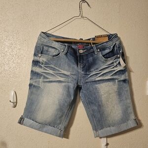 Almost Famous Light Blue Jean Shorts for Women